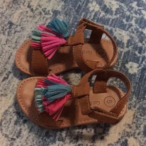 Cat and Jack toddler 5 sandals with tassels